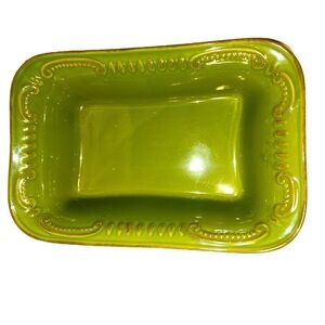World Wide Bambo Green Ceramic Baking Dish multi purpose